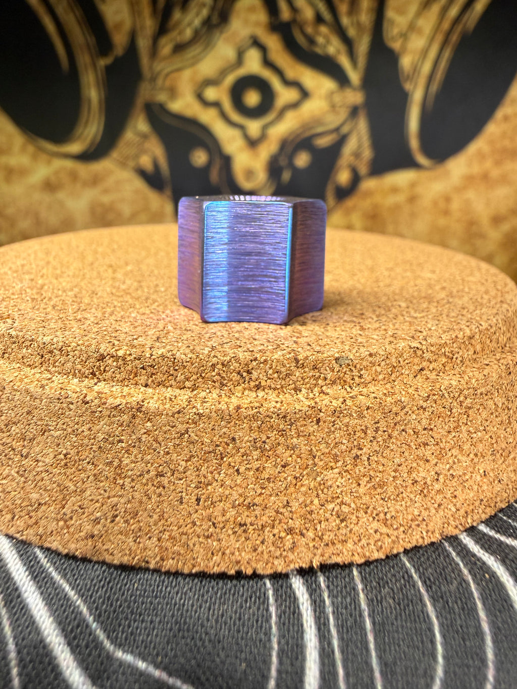 Fluted Blue Lanyard Bead