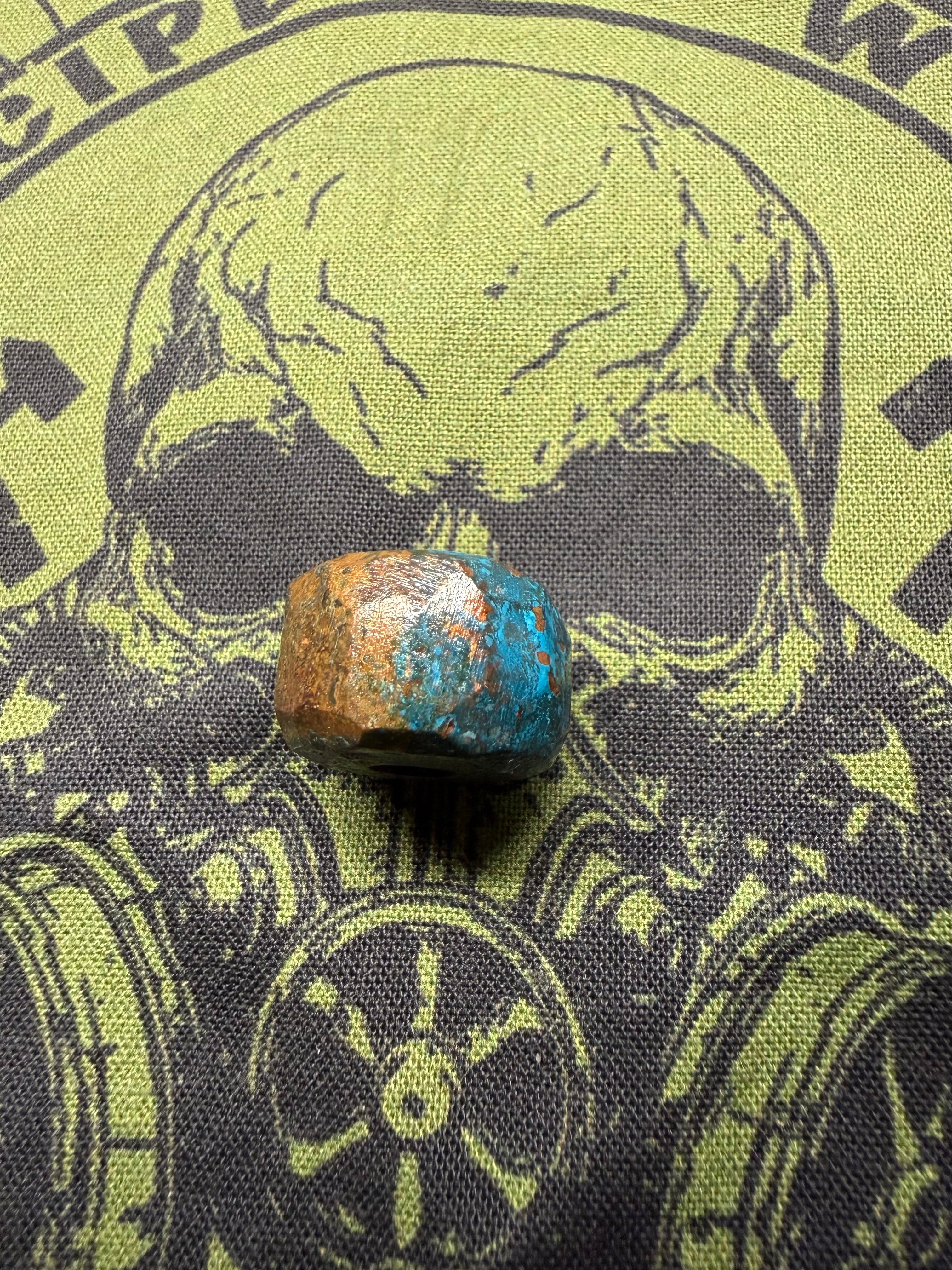 Brass Patina Lanyard Bead
