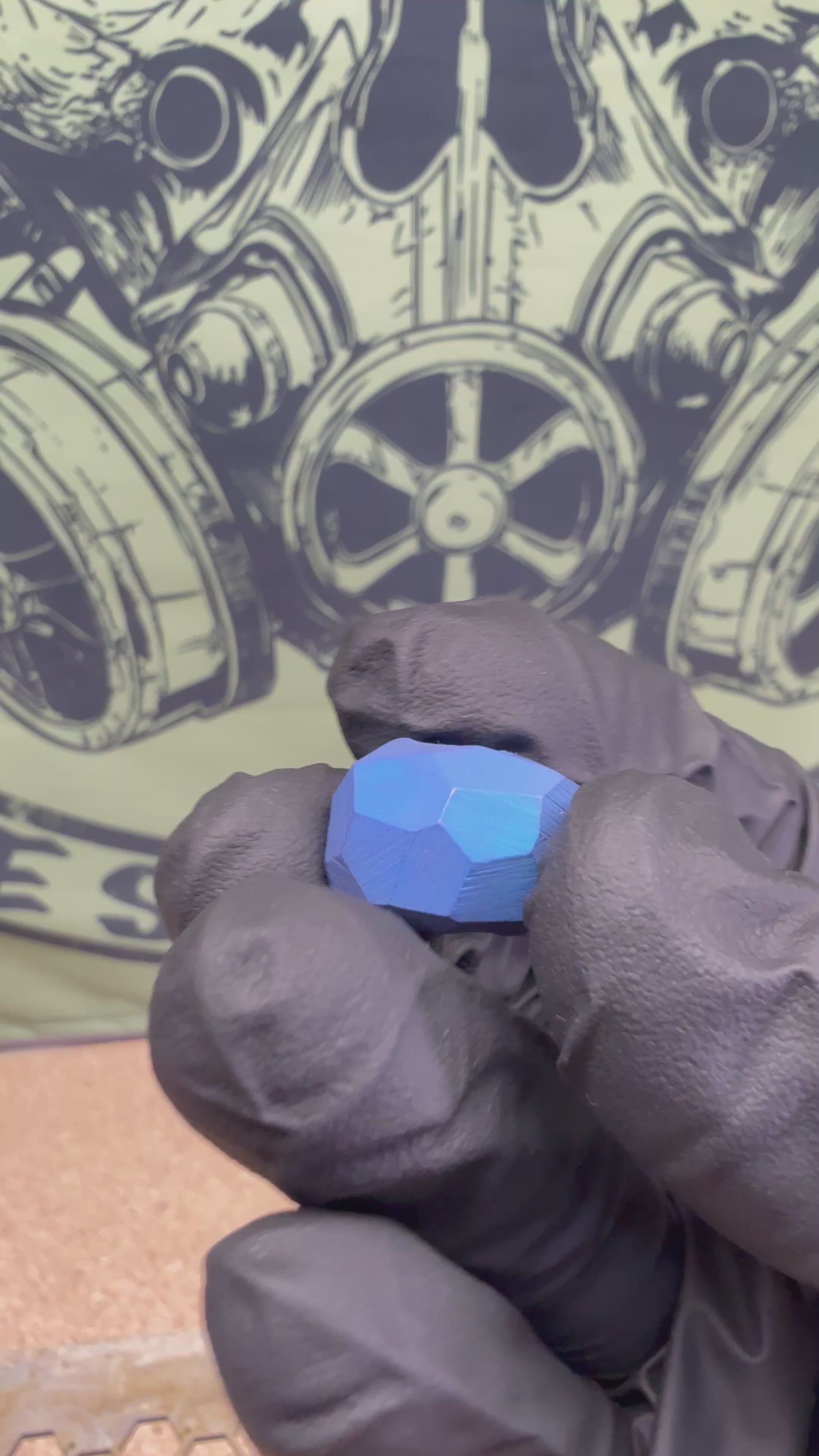 Rock Textured Lanyard Bead